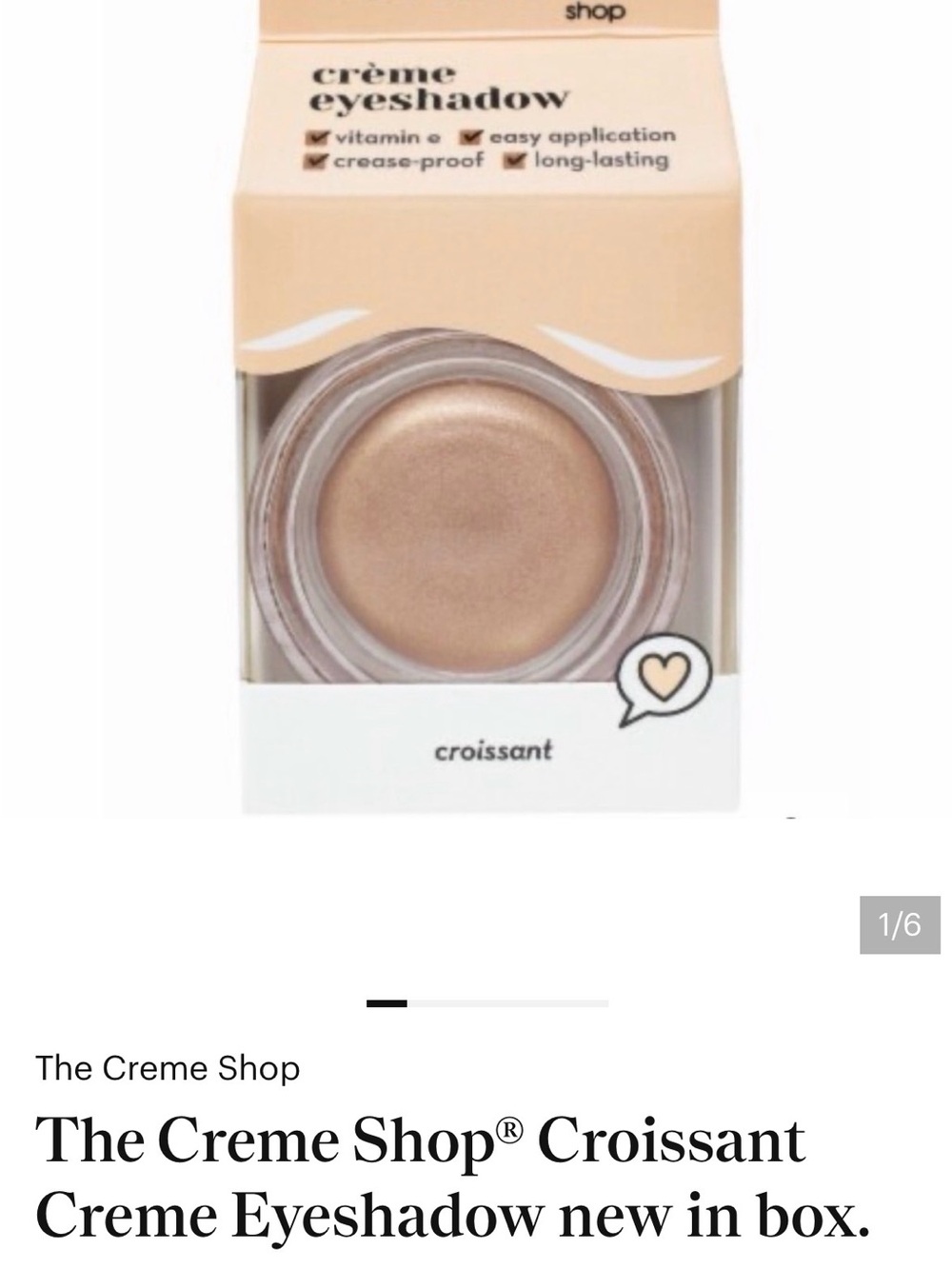 The Creme Shop Croissant Crème Eyeshadow - Shimmery Brown